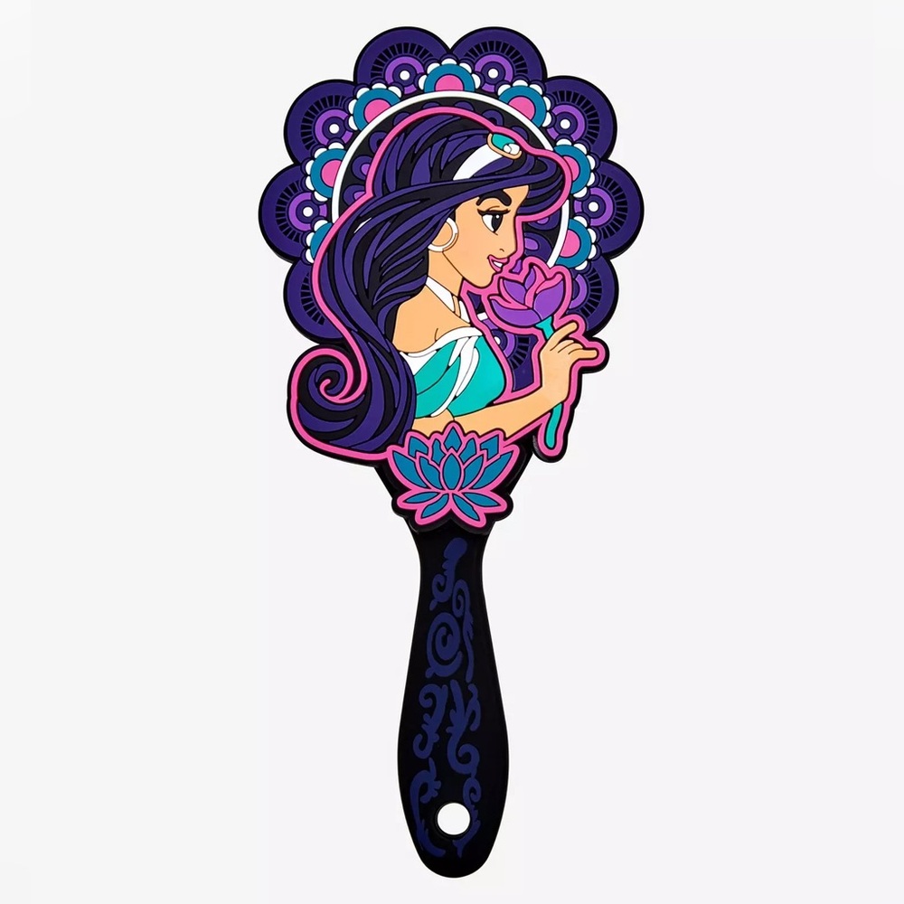 LOUNGEFLY DISNEY ALADDIN JASMINE HAIRBRUSH!